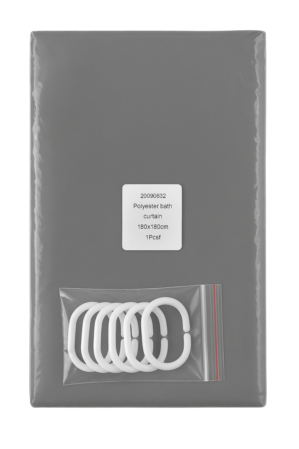 Shower Curtains Water Resistant Bathroom Drapes 1 Panel With 12pcs Hooks