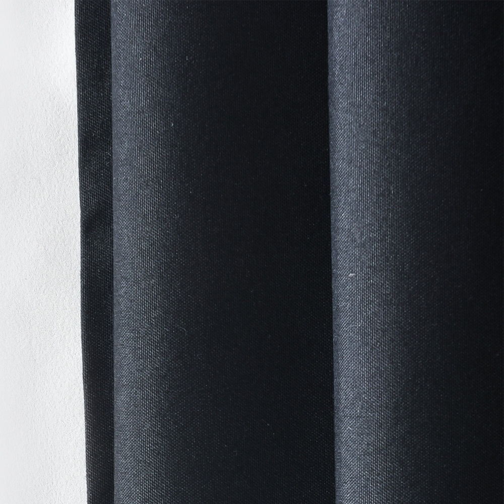 100% Blackout Curtains Eyelet Microfiber Coated Thermal Insulation Room Darkening 2Panels
