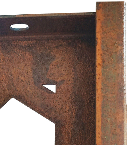 Rusty Garden Screen-Corten Style Steel Decorative Screen