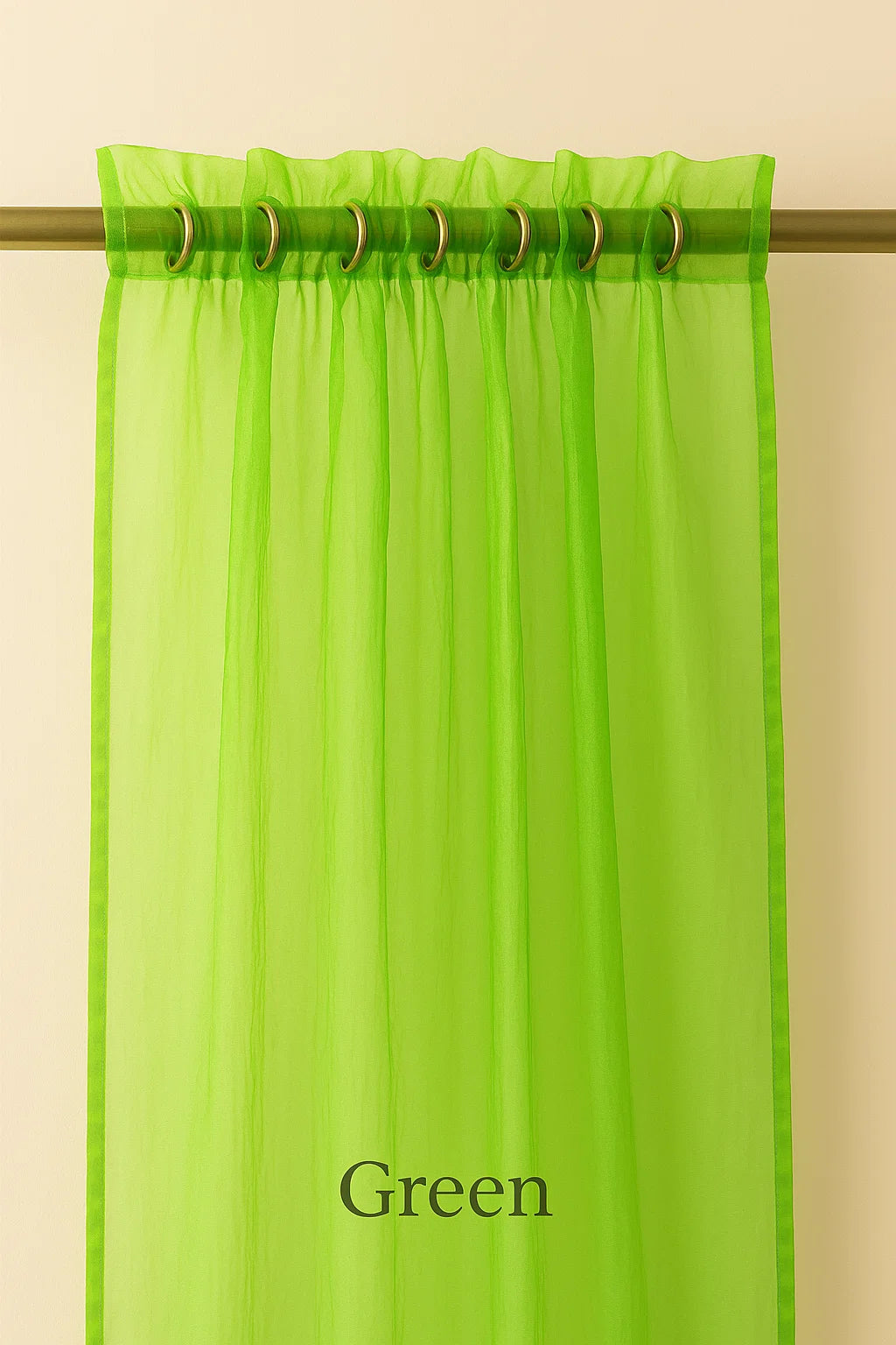 Organza Sheer Curtains Rod Pocket Drapes 100x200cm/140x213cm 2Panels