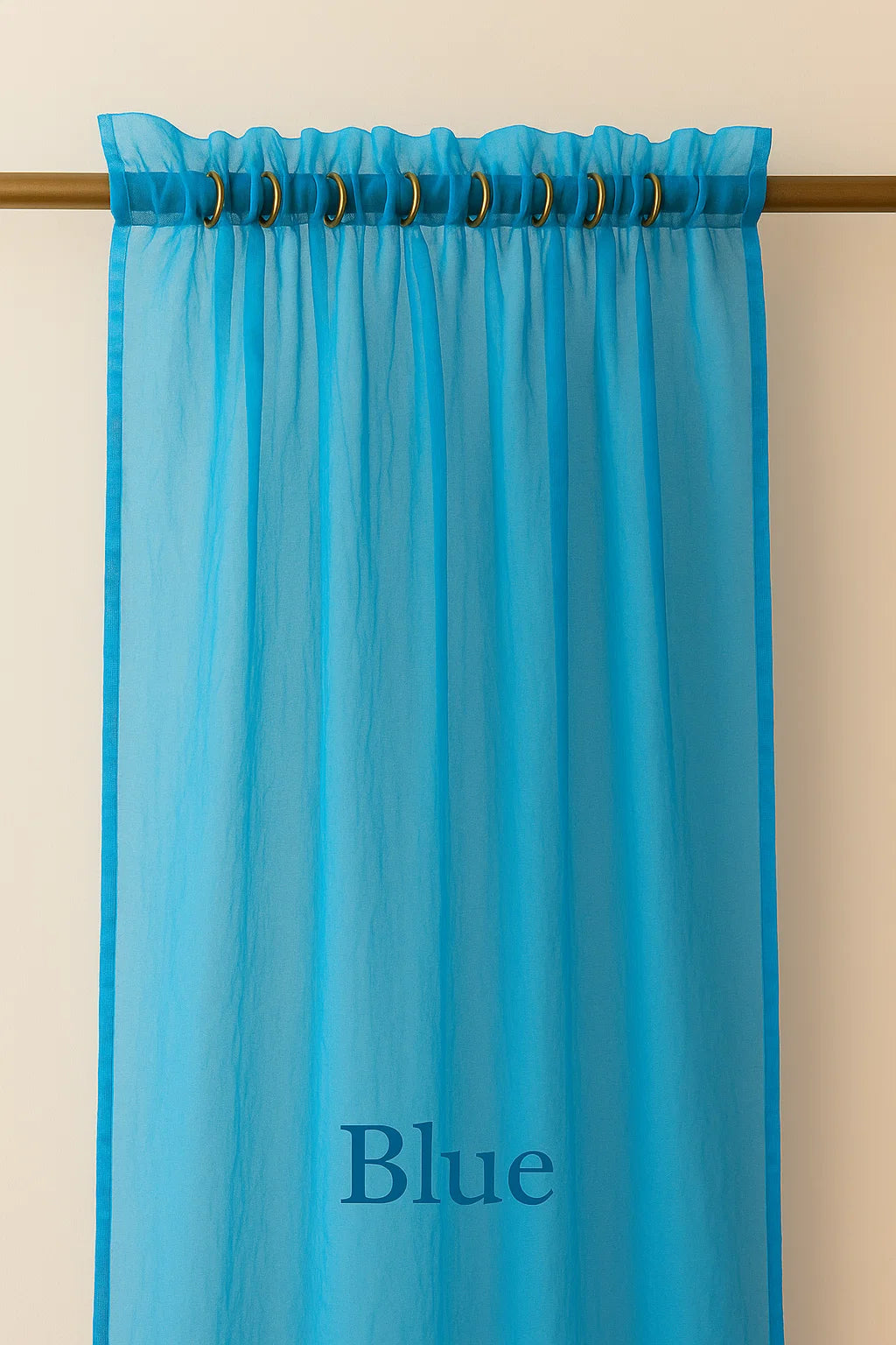 Organza Sheer Curtains Rod Pocket Drapes 100x200cm/140x213cm 2Panels