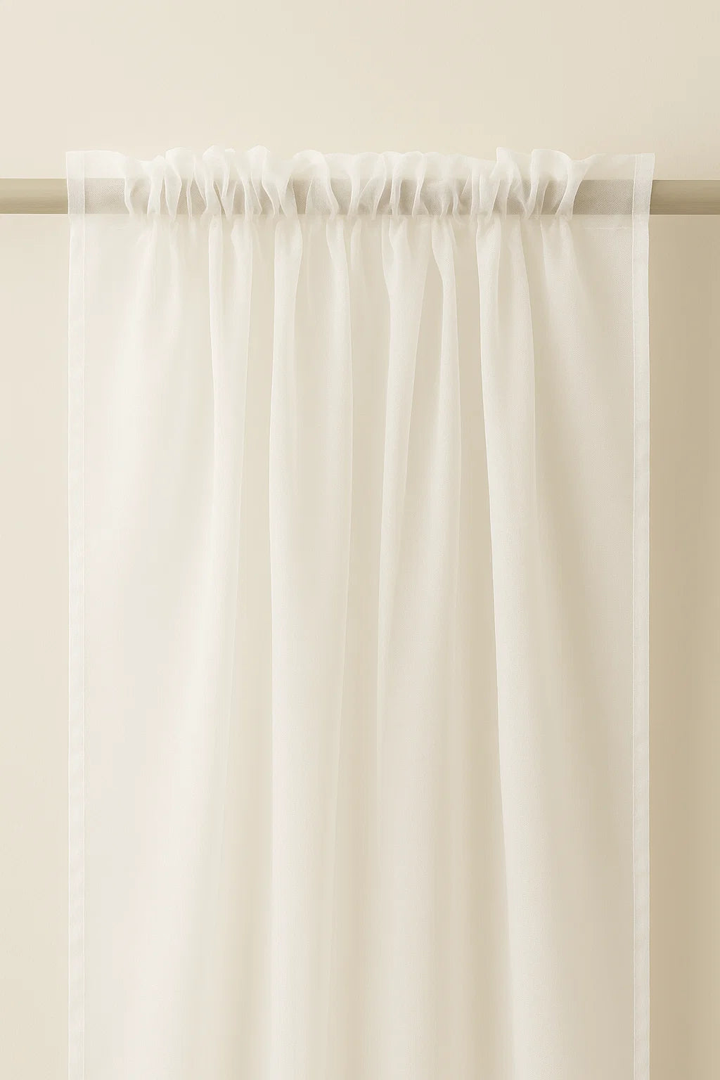 Organza Sheer Curtains Rod Pocket Drapes 100x200cm/140x213cm 2Panels