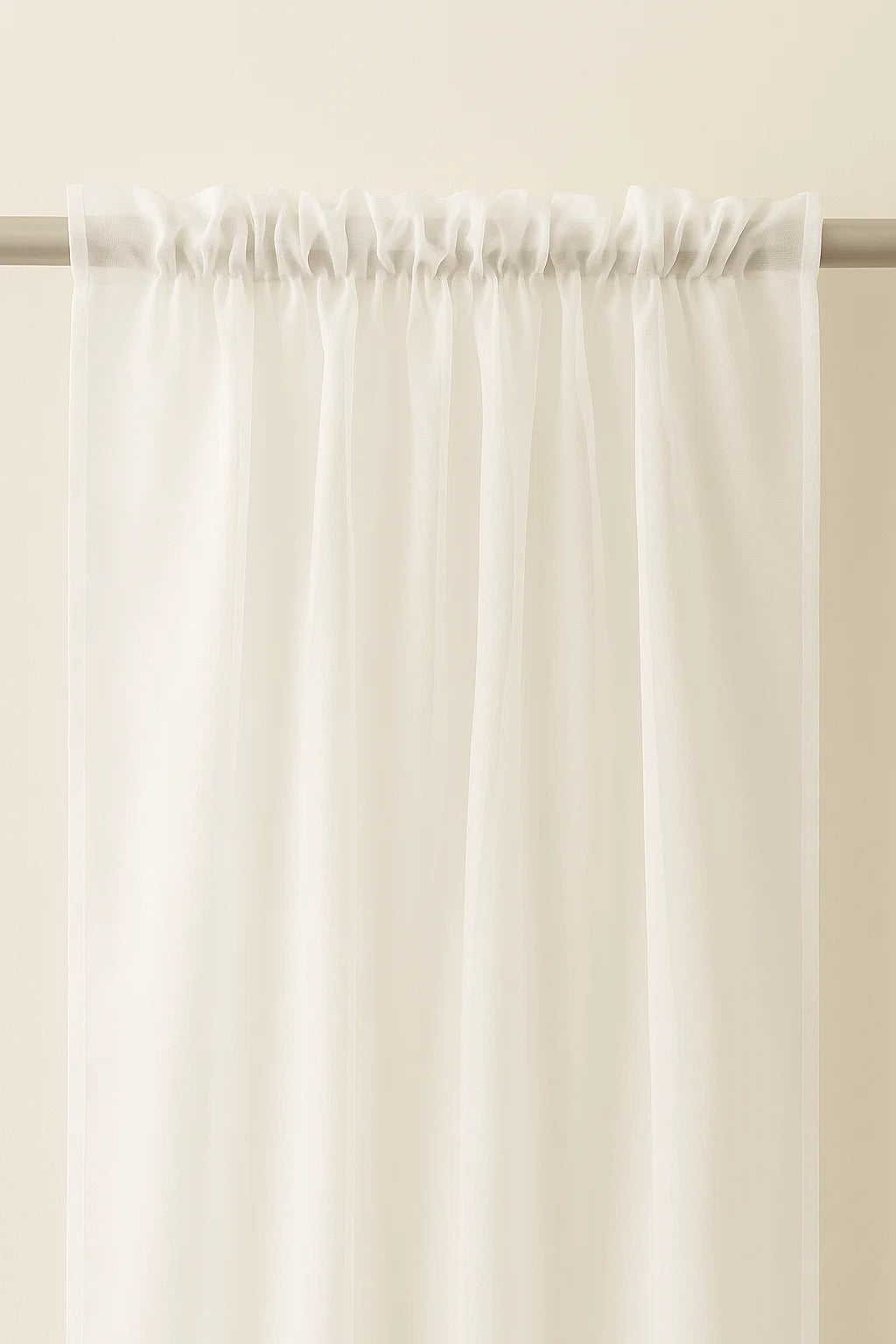 Organza Sheer Curtains Rod Pocket Drapes 100x200cm/140x213cm 2Panels