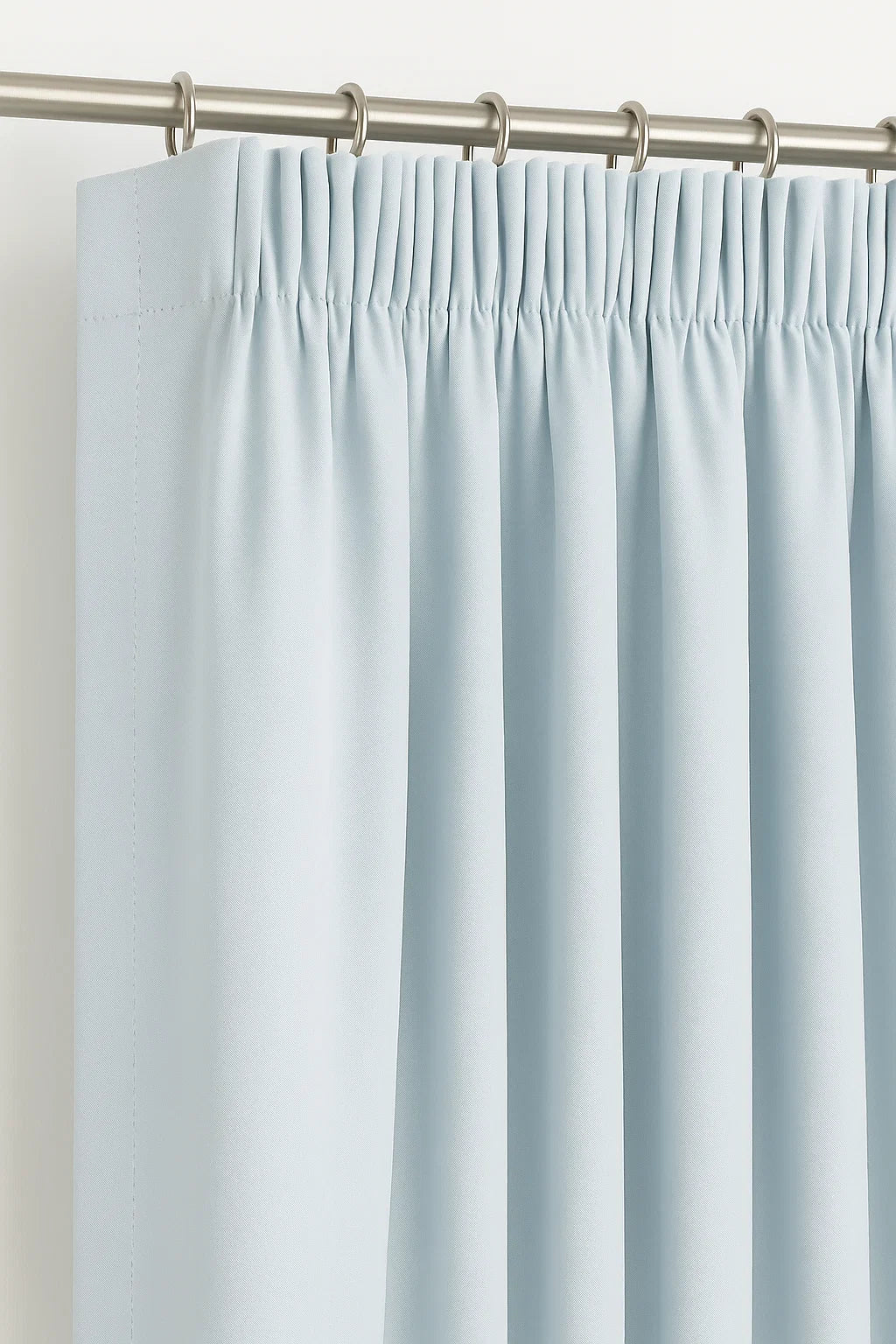 Blackout Curtain Pencil Pleat 3-Layers Woven Blockout Drapes Room Darkening 213cm Drop 1 Panel