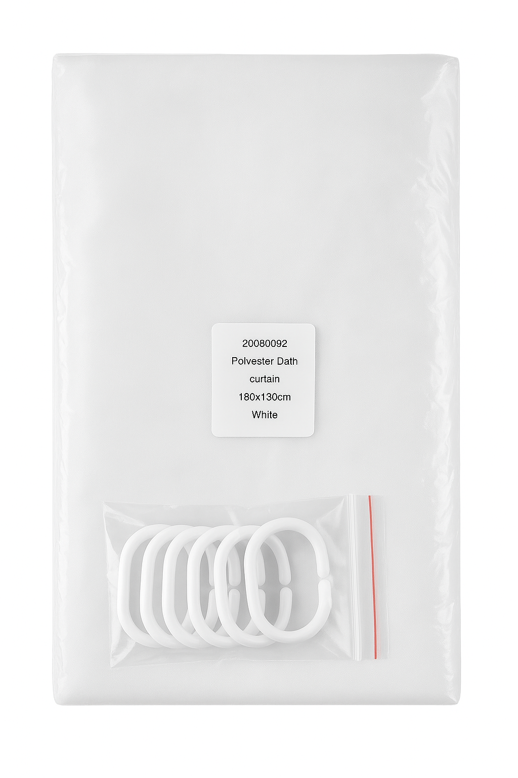 Shower Curtains Water Resistant Bathroom Drapes 1 Panel With 12pcs Hooks