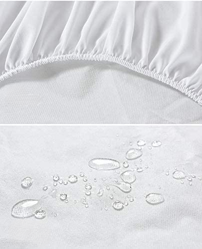 Fully Fitted Mattress Protector White Waterproof Quilted Cover Single Double Queen King Full 7 Sizes