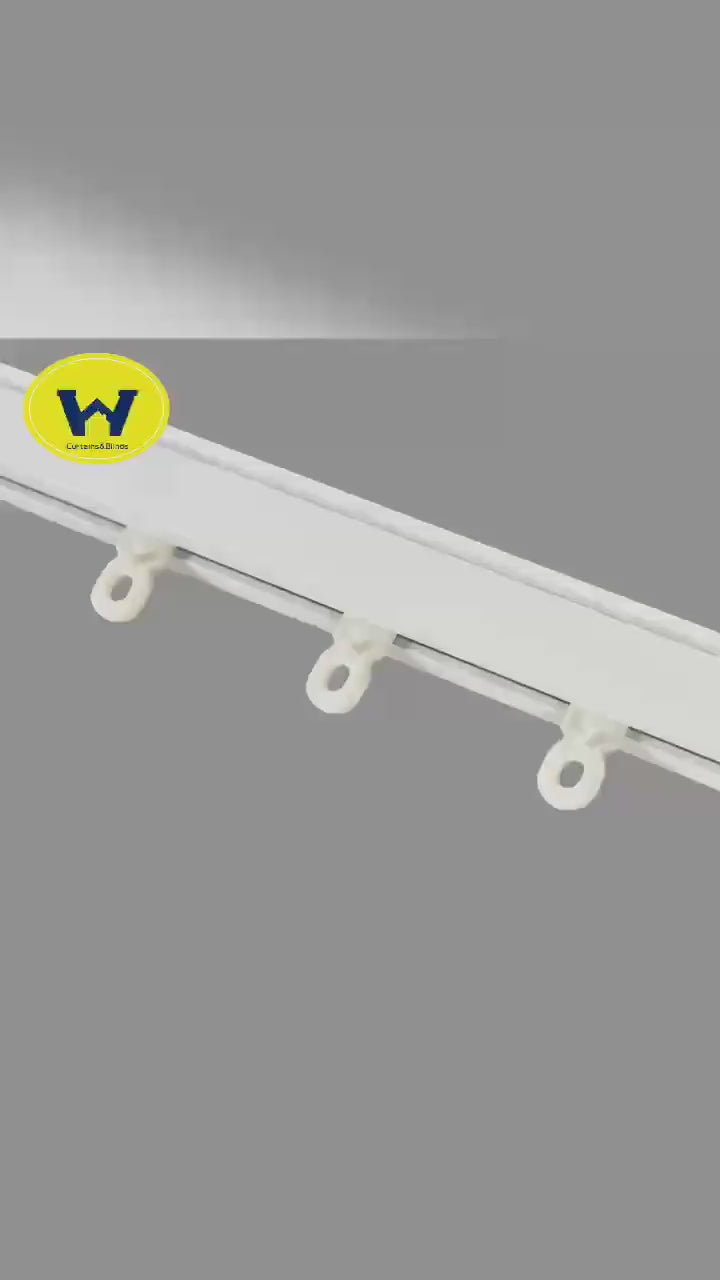 Load video: Extendable Curtain Rail Ceiling Mount Curtain Track System 1.5m~4.1m