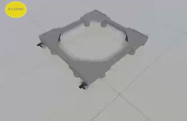 Load video: Freezer Base Bracket Stand Movable Support with Wheel Washing Machine Bracket