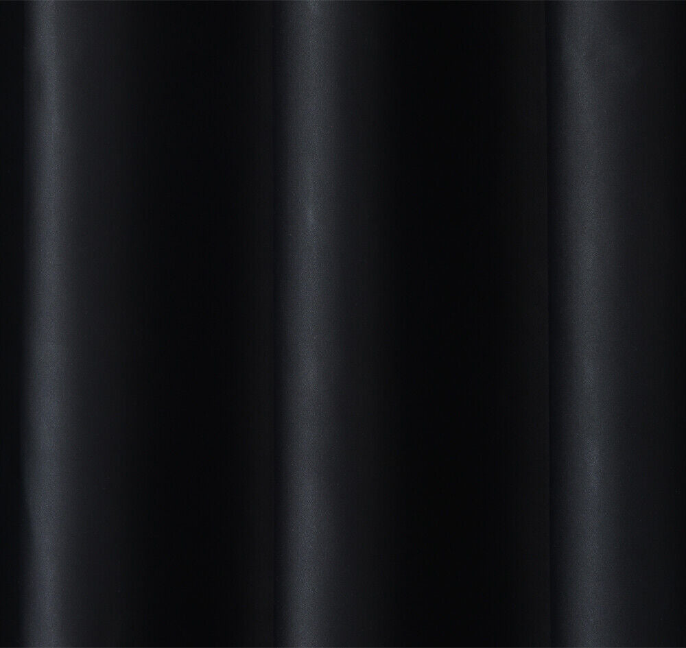 Pencil Pleat Blackout Drapes Blockout Curtain Room Darkening 213cm Drop 1 Panel