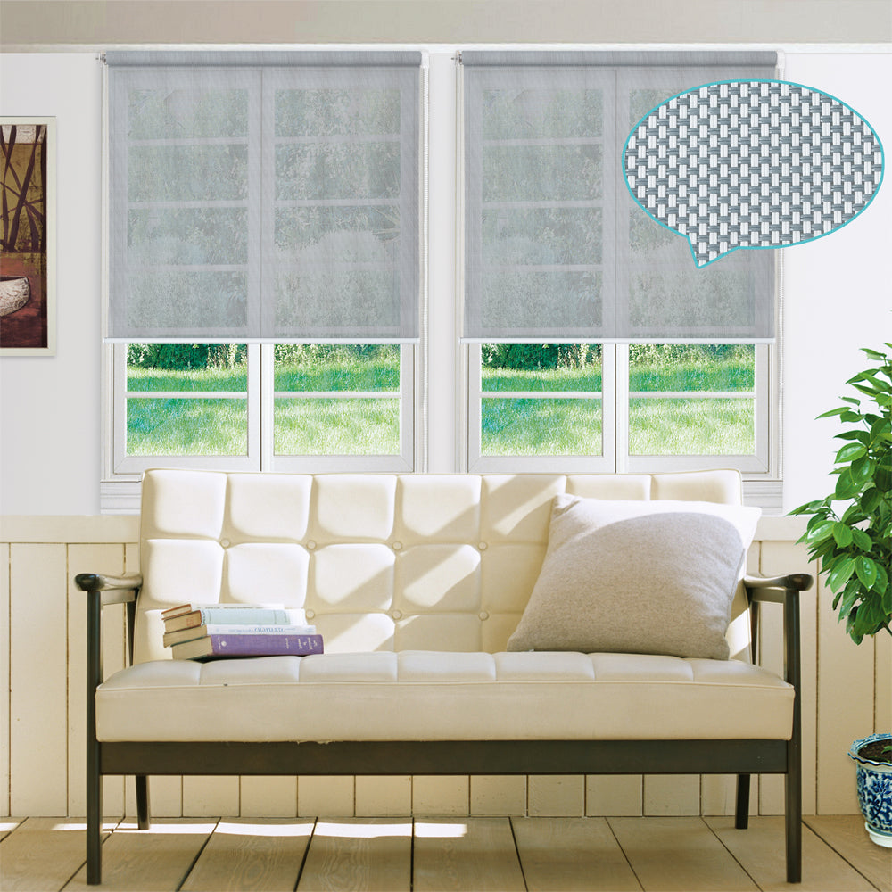 Modern Sunshade Roller Blind Sunscreen Sun Filtering Room Blind See Through Blind Many colors
