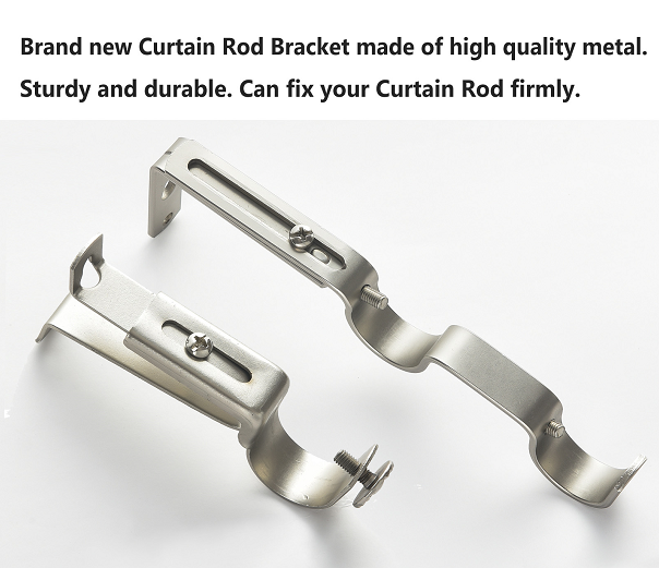 Metal Curtain Rod Bracket for Double Rods