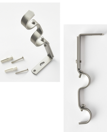 Metal Curtain Rod Bracket for Double Rods