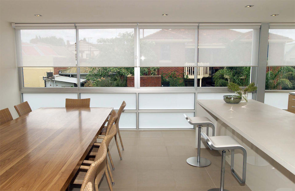 Custom Size Sunscreen Roller Blinds Sun Shade Light Filtering Made to Measure