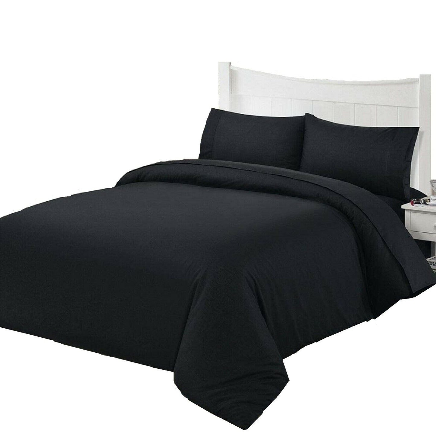 Brushed Microfiber Bedding Set Extra Soft Quilt Cover+Pillow Case+Bed Sheet