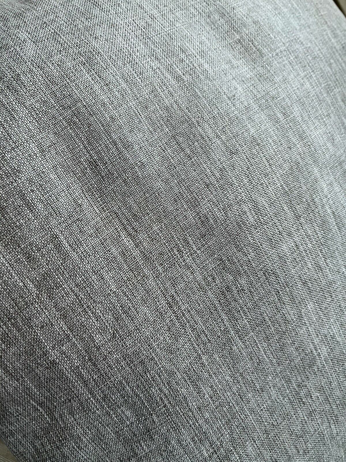 2PCS Cushion Cover Linen Look Home Decorative Couch Pillow without Filling Grey Color