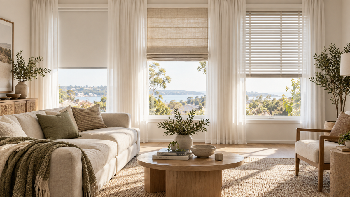 Roller, Roman or Venetian Blinds: Which Type Looks Best with Sheer Curtains?