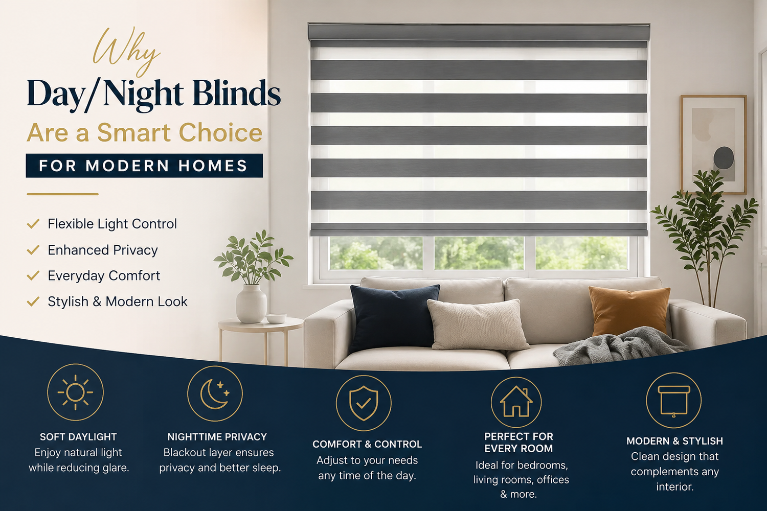 Why Day/Night Blinds Are a Smart Choice for Modern Homes