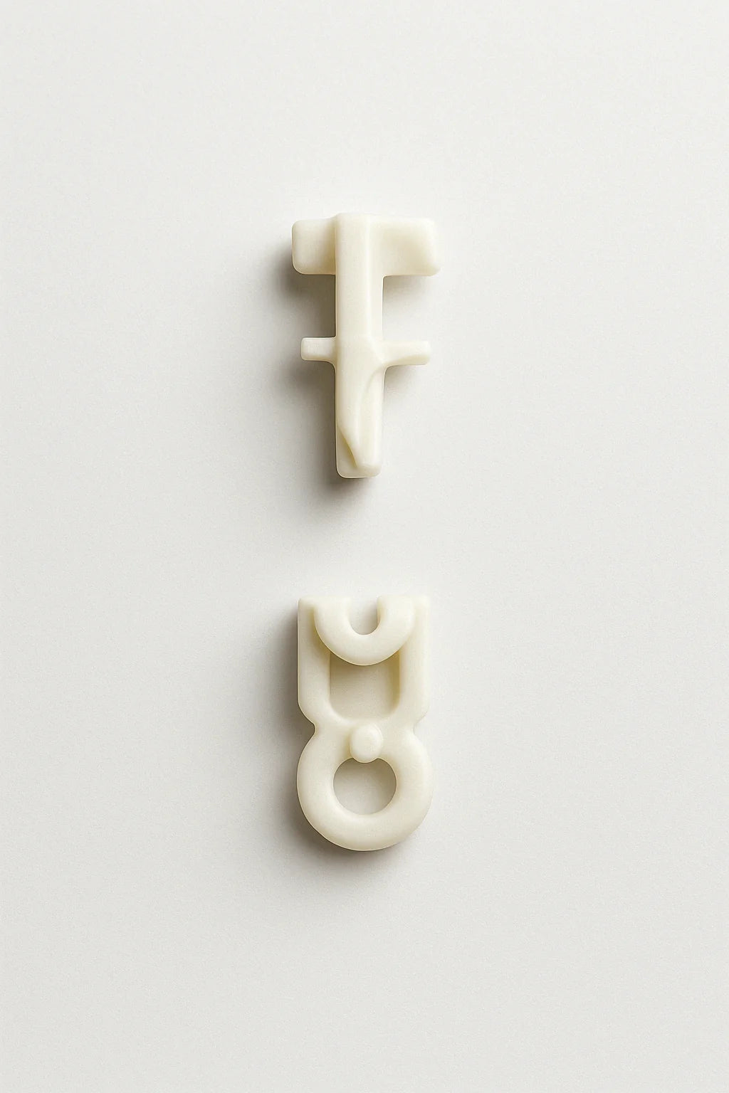 20Pcs Curtain Track Gliders Accessories Rail Runner Hooks White ABS Plastic