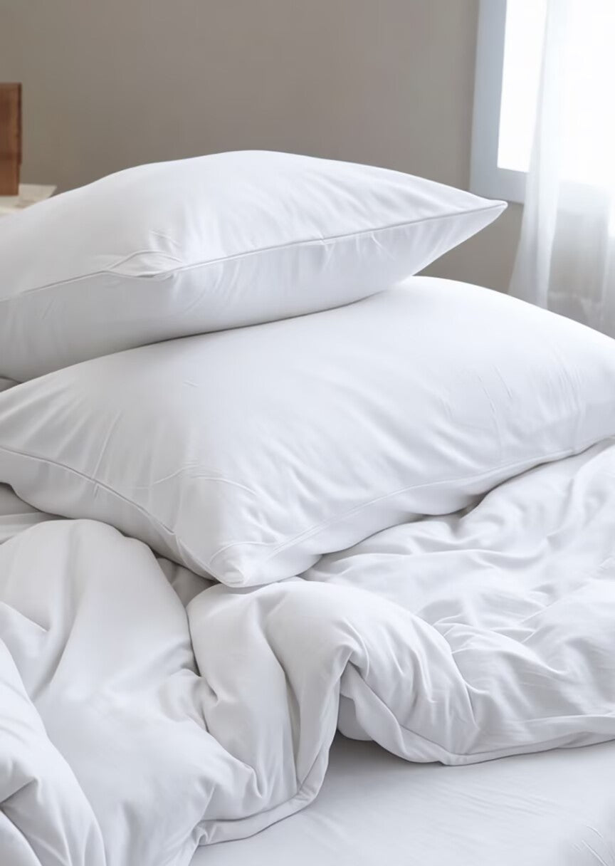 Ultra Soft Microfiber Quilt Cover Set – Wrinkle Resistant, Includes Flat Sheet & Pillowcases (All Sizes)