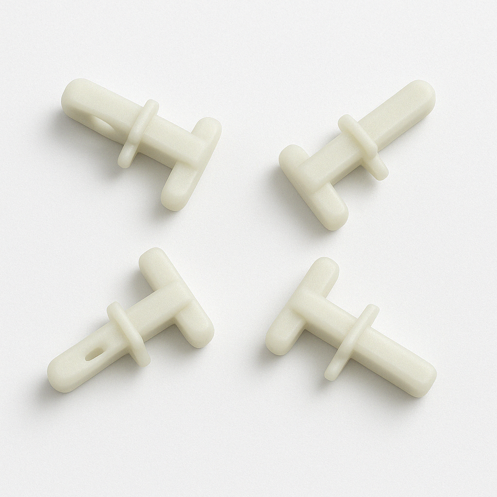 20Pcs Curtain Track Gliders Accessories Rail Runner Hooks White ABS Plastic
