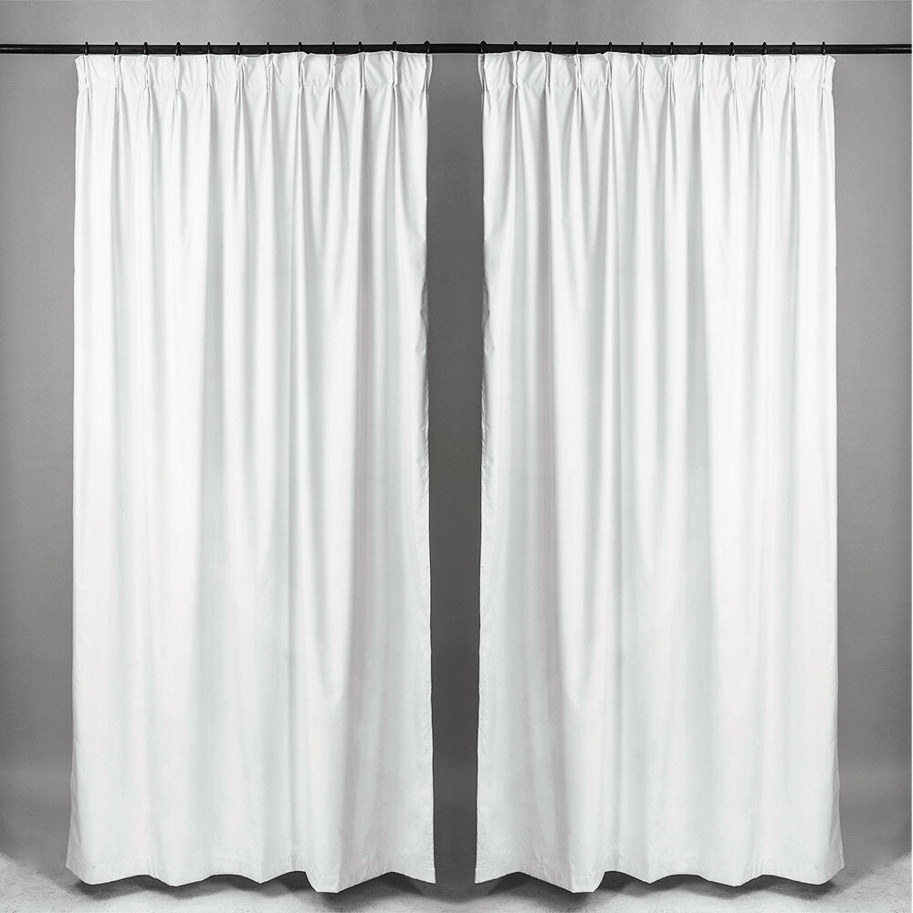 Blackout  Pinch Pleat Curtains  3-Layer Woven Blockout Drapes Room Darkening 160/230 Drop 1 Panel