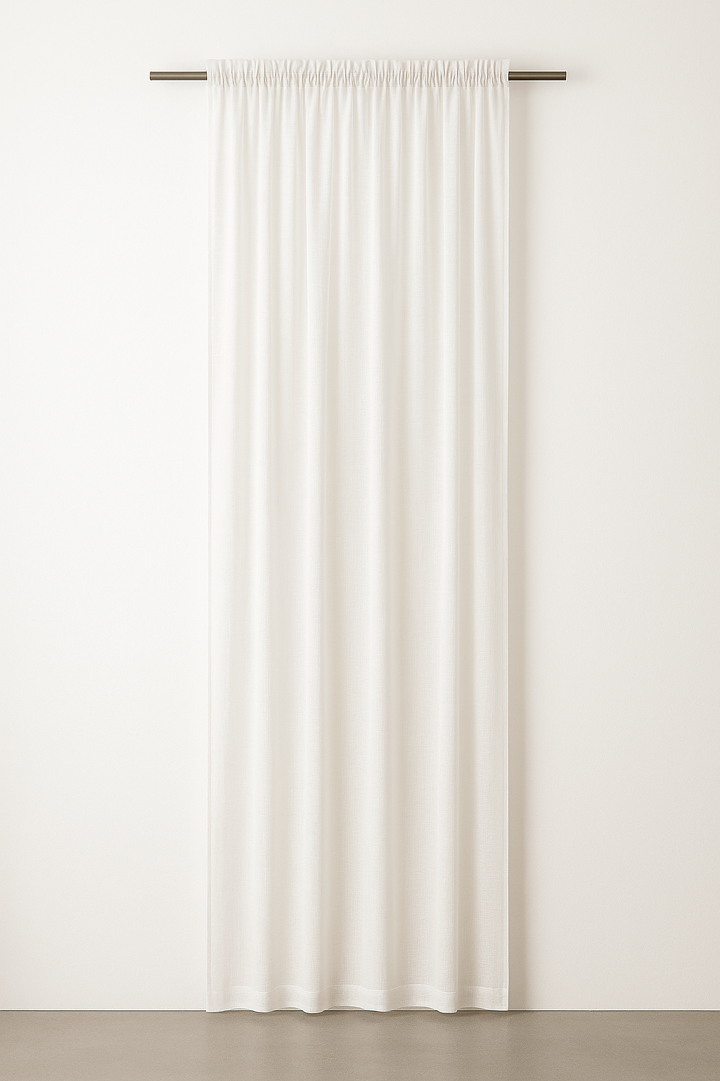 Linen Sheer Curtain Rod Pocket  Drapes Home Decor 200cm/245cm Drop 1 Panel