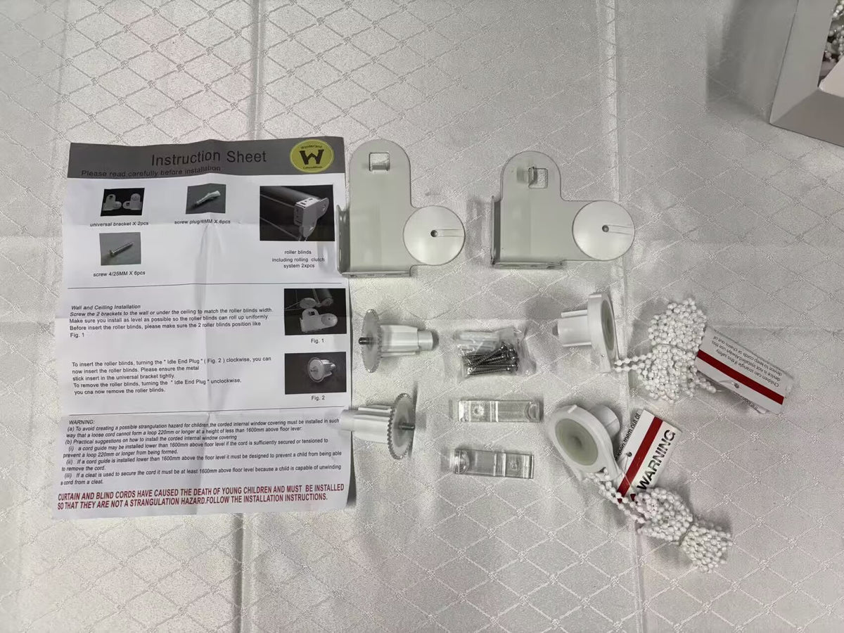 Dual Roller blinds Bead Chain Cluth Bracket 28mm/38mm Bracket Set Plastic  Chain