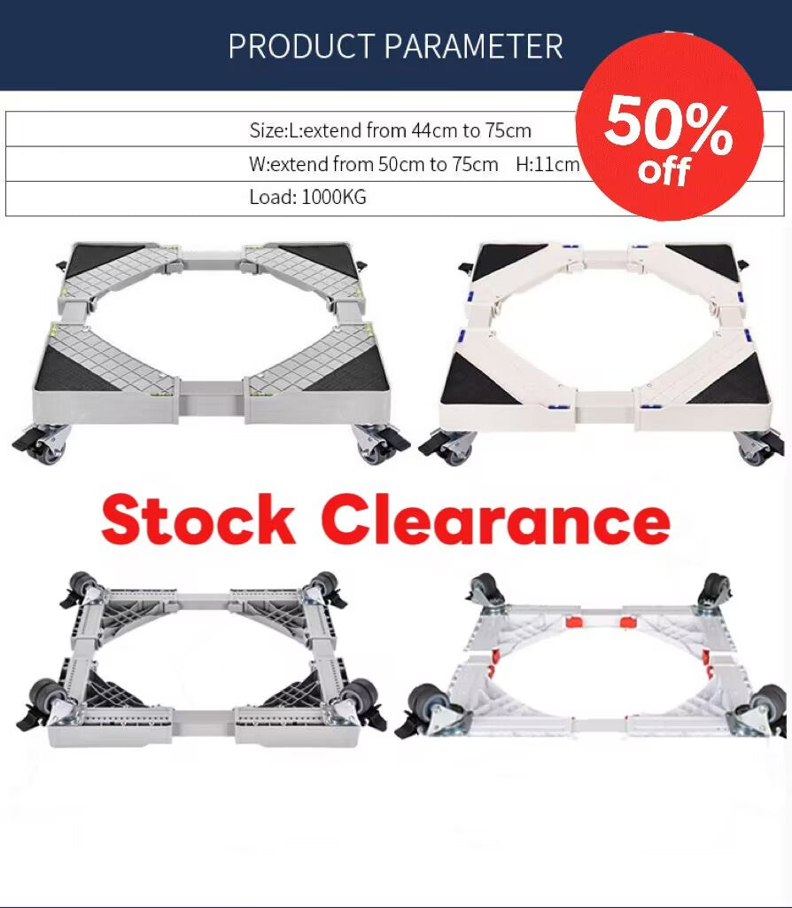 Freezer Base Bracket Stand Movable Support with Wheel Washing Machine Bracket