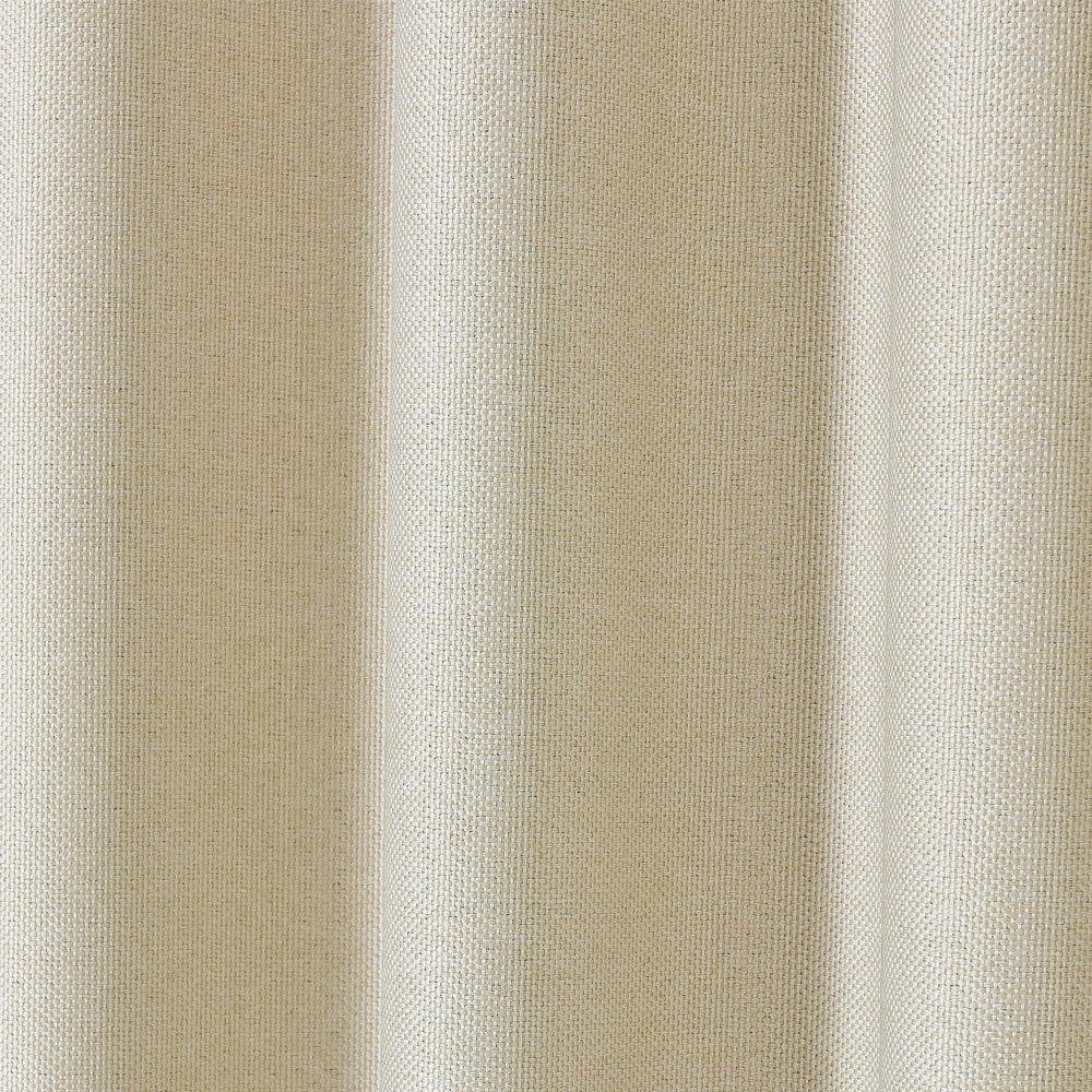 Linen Blackout Curtains Eyelet  3-Layer Woven Blockout Drapes Textured 1Panel