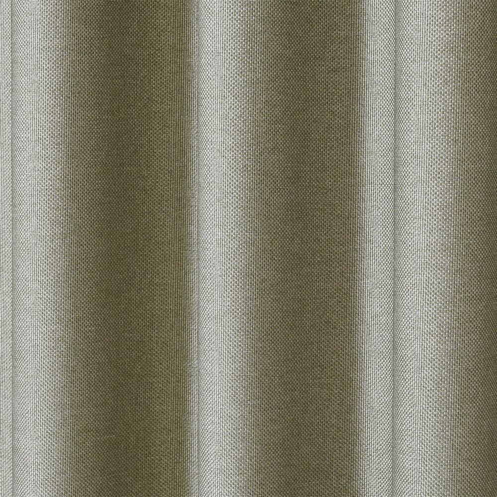 Linen Blackout Curtains Eyelet  3-Layer Woven Blockout Drapes Textured 1Panel