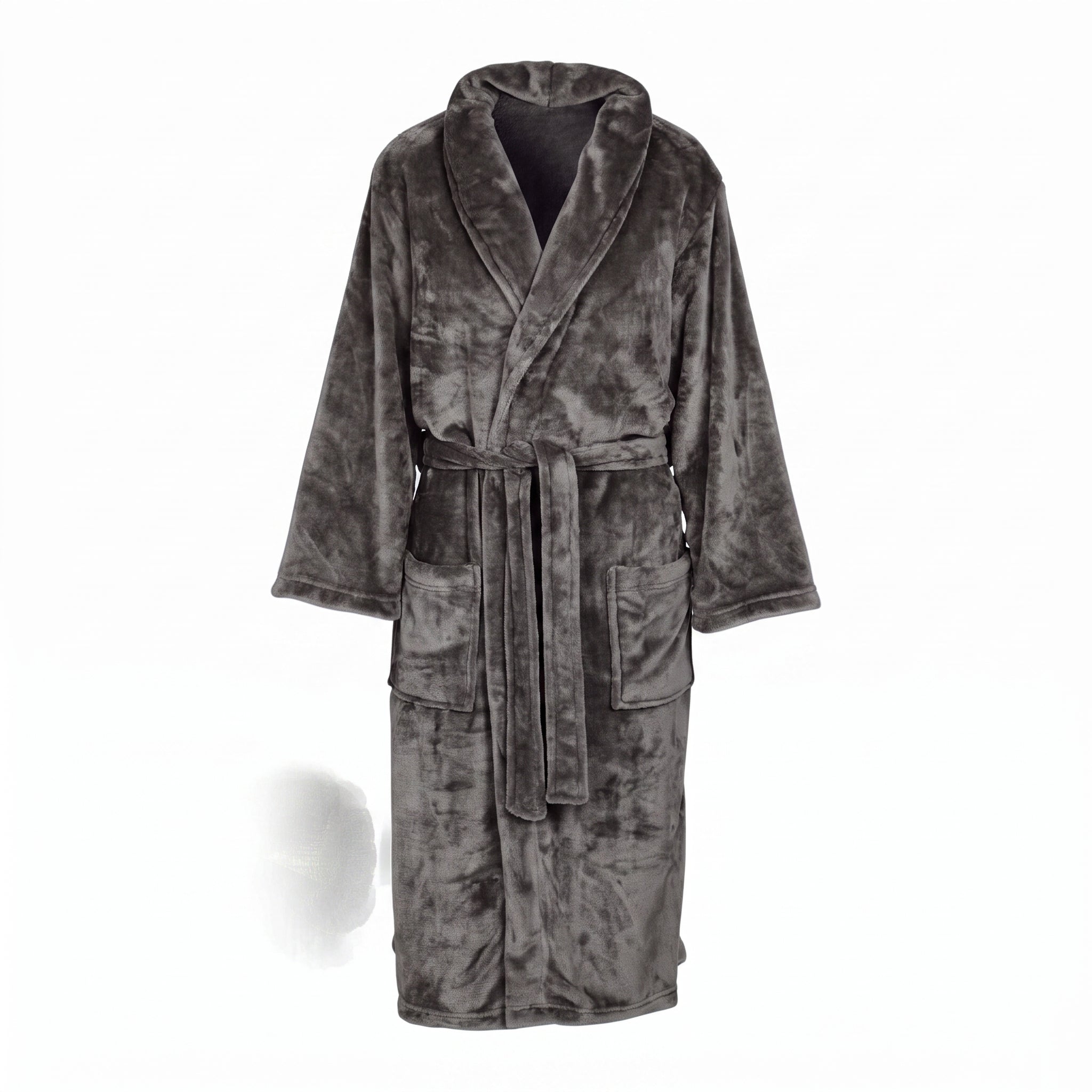 Super Soft Coral Fleece Bathrobe – Unisex Men’s & Women’s Warm Dressing Gown Sleepwear