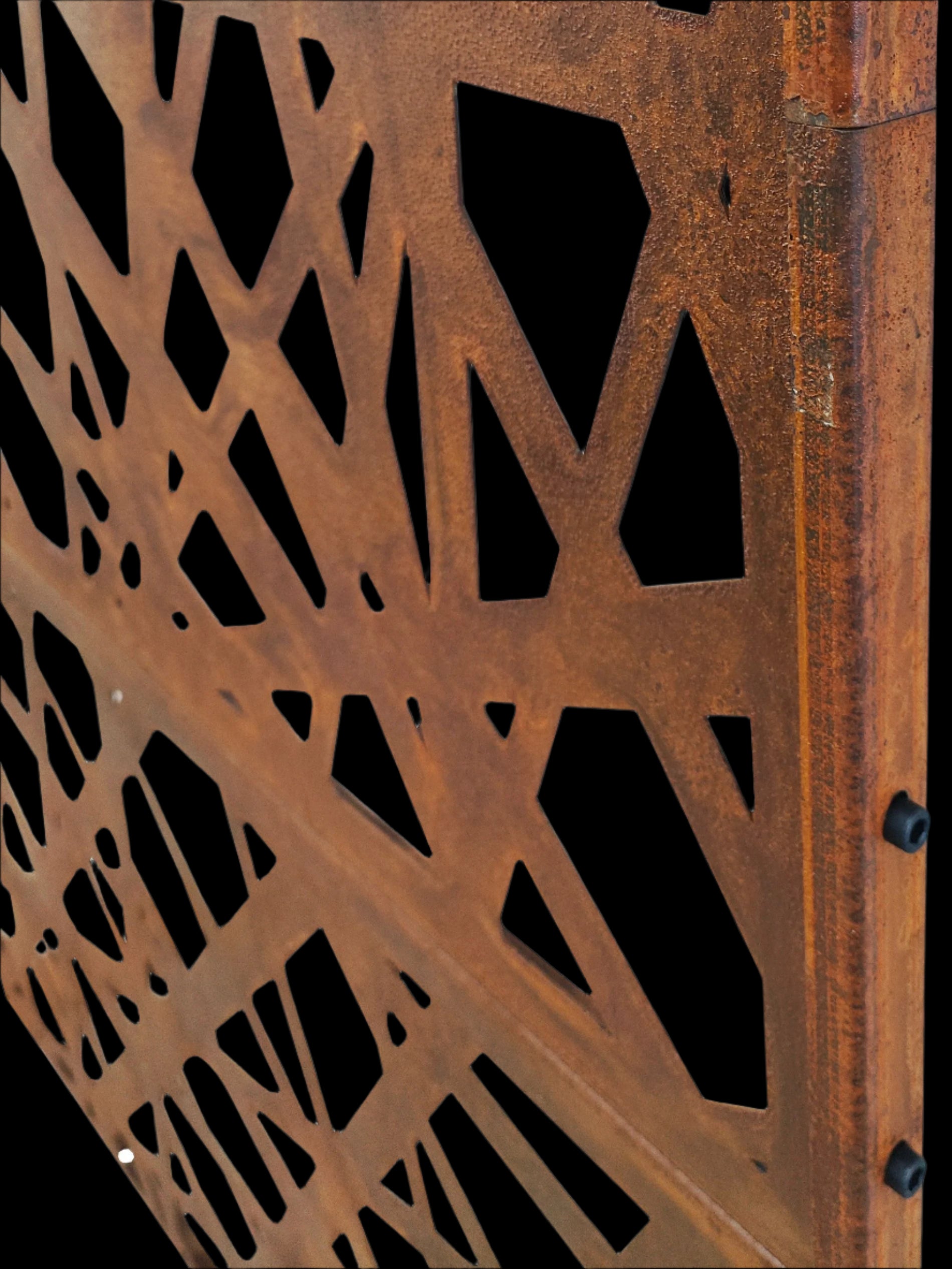 Rusty Garden Screen