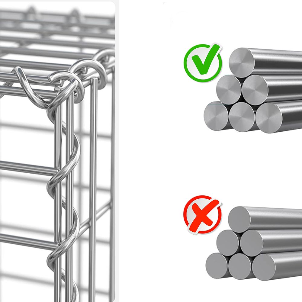 Durable Galvanized Gabion for Road Building Applications