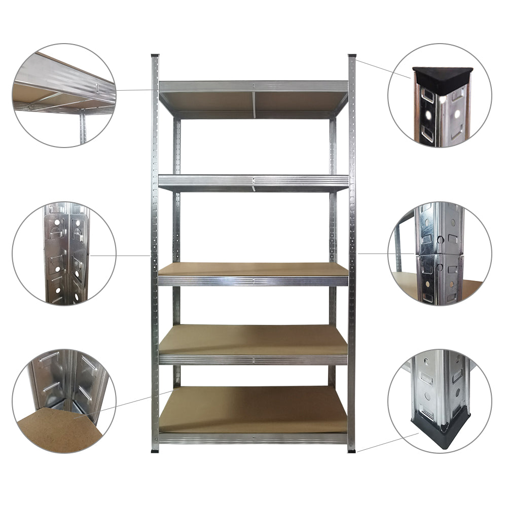 Heavy duty shelf, plug-in shelf, workshop shelf, 180x90x40 cm, storage shelf, cellar shelf