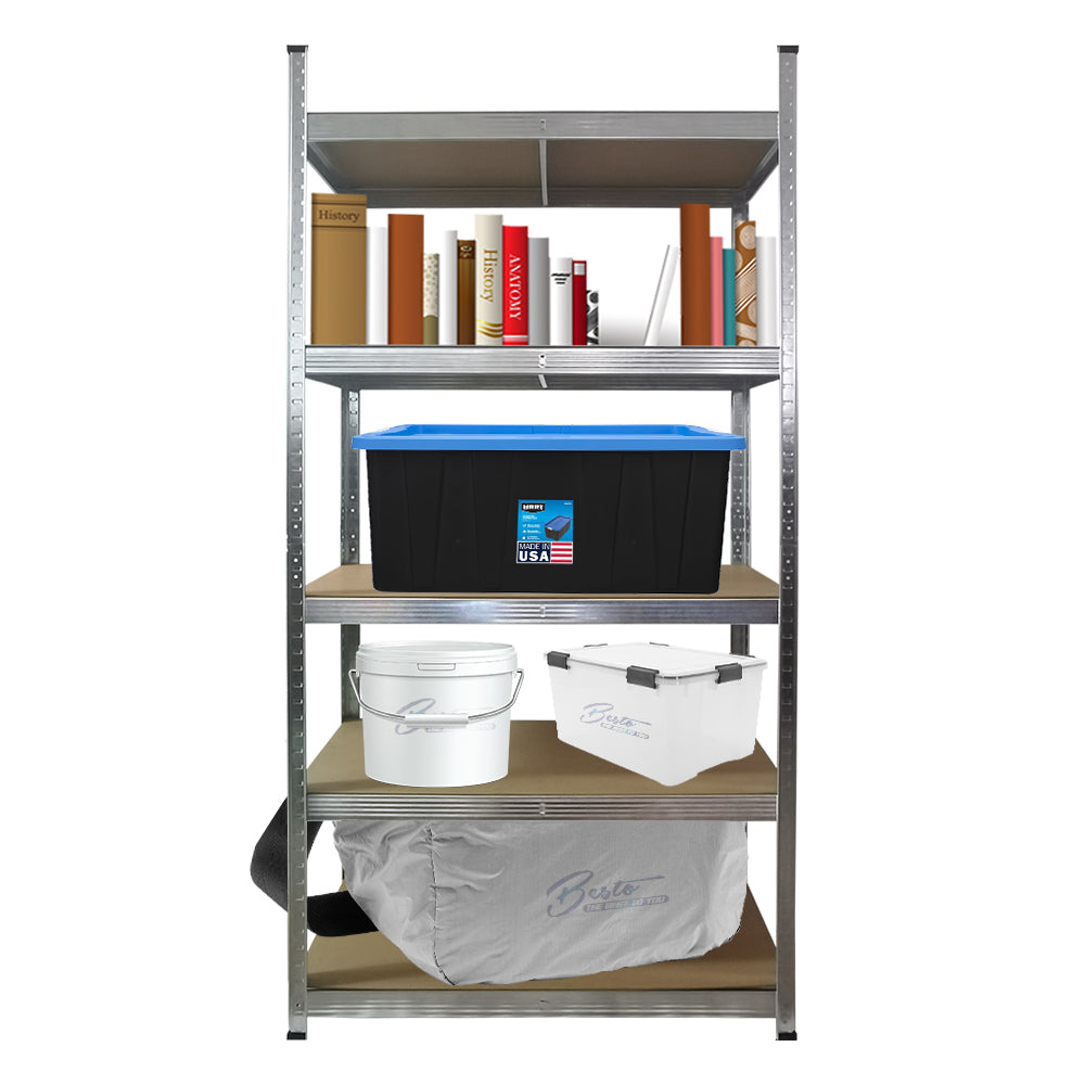 Metal shelving