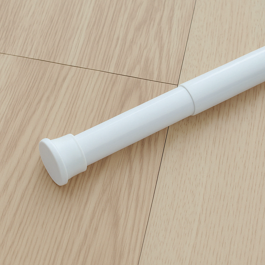Multi-function Spring Tension Rod Shower Curtain Rod Extendable Rod Two Designs
