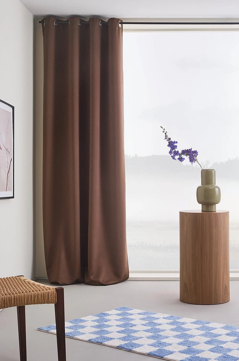 Blackout Curtain Eyelet 3-Layer Woven  Blockout Drapes Room Darkening 160/230 Drop -1 Panel