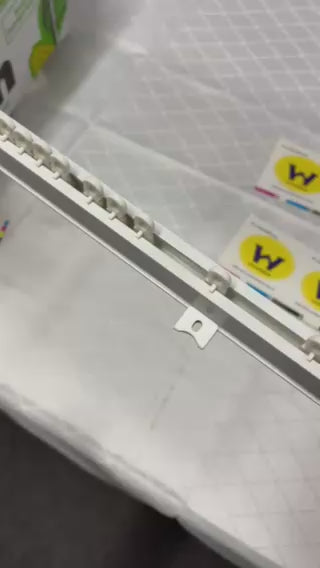 Load video: Extendable Ceiling Curtain Track – Adjustable 1.5–4.1 m with glidders, Easy Install