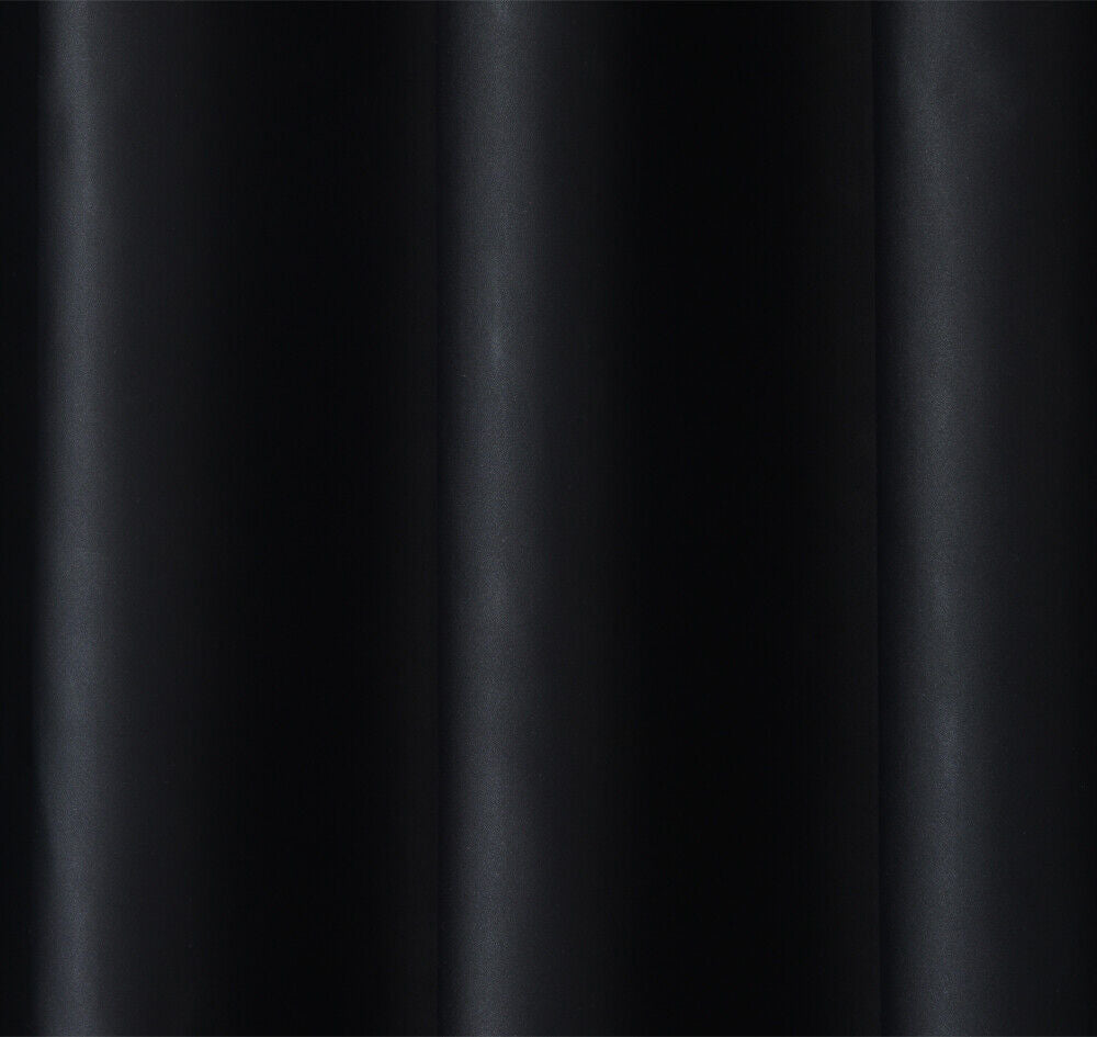 Blackout Curtains  Pencil Pleat 3-Layers Woven  Blockout  Drapes Room Darkening 213cm Drop 1 Panel