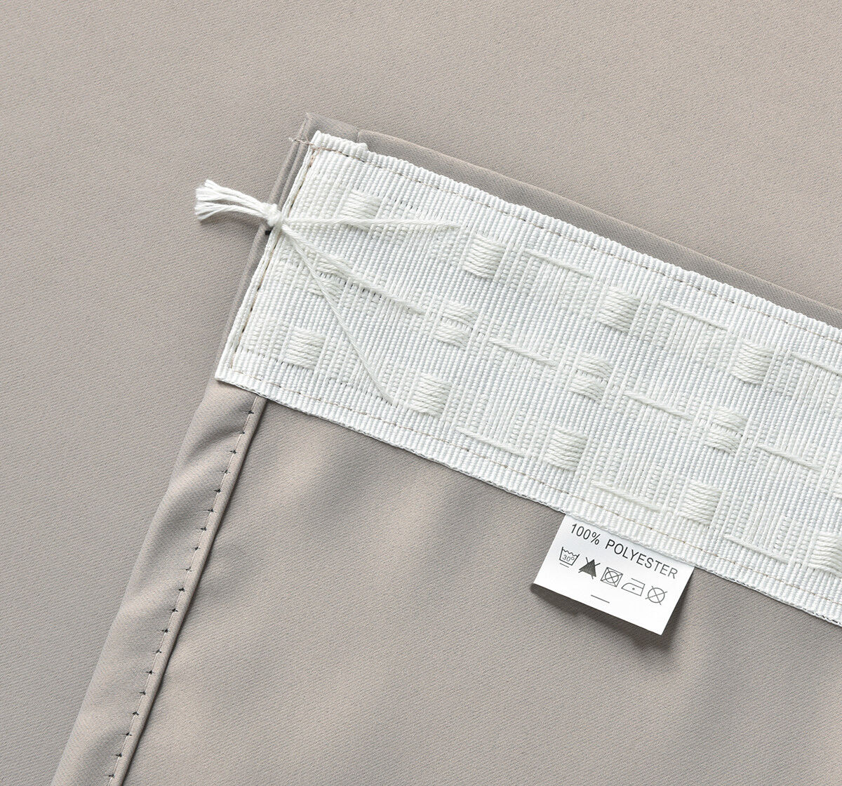 Blackout Curtains  Pencil Pleat 3-Layers Woven  Blockout  Drapes Room Darkening 213cm Drop 1 Panel