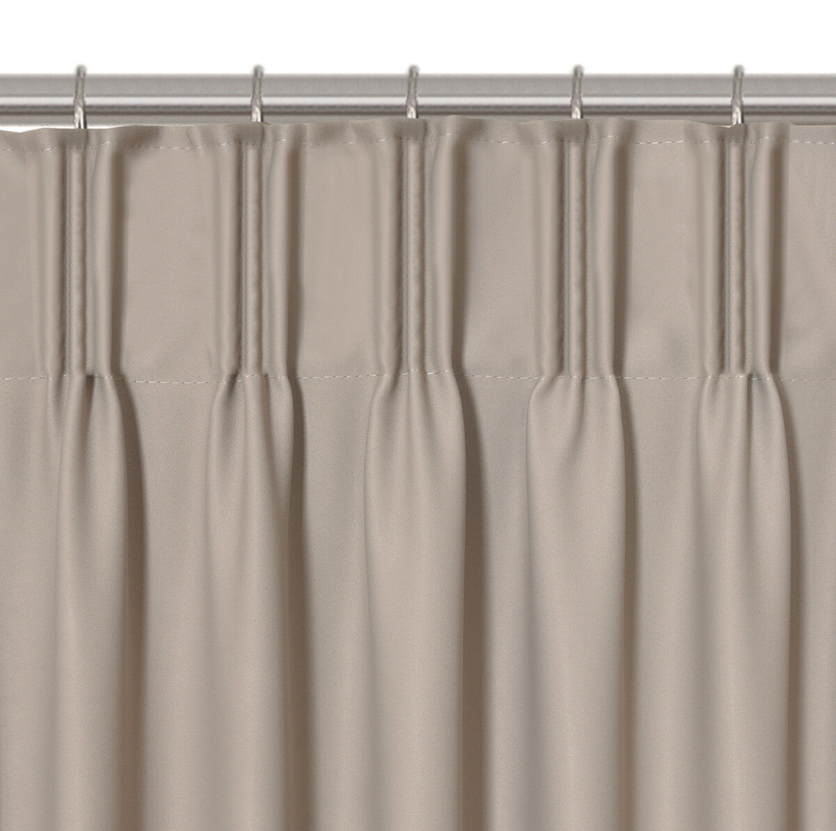 Blackout  Pinch Pleat Curtains  3-Layer Woven Blockout Drapes Room Darkening 160/230 Drop 1 Panel