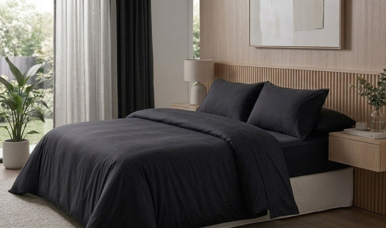 Ultra Soft Microfiber Quilt Cover Set – Wrinkle Resistant, Includes Flat Sheet & Pillowcases (All Sizes)