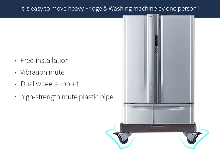 Freezer Base Bracket Stand Movable Support with Wheel Washing Machine Bracket