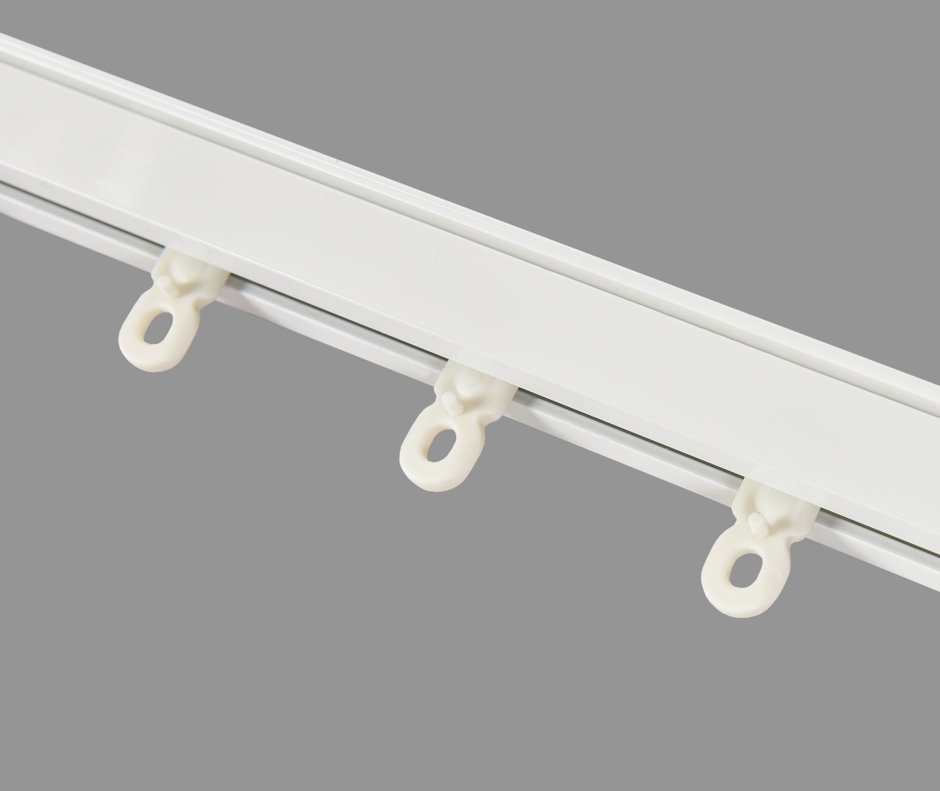 20Pcs Curtain Track Gliders Accessories Rail Runner Hooks White ABS Plastic