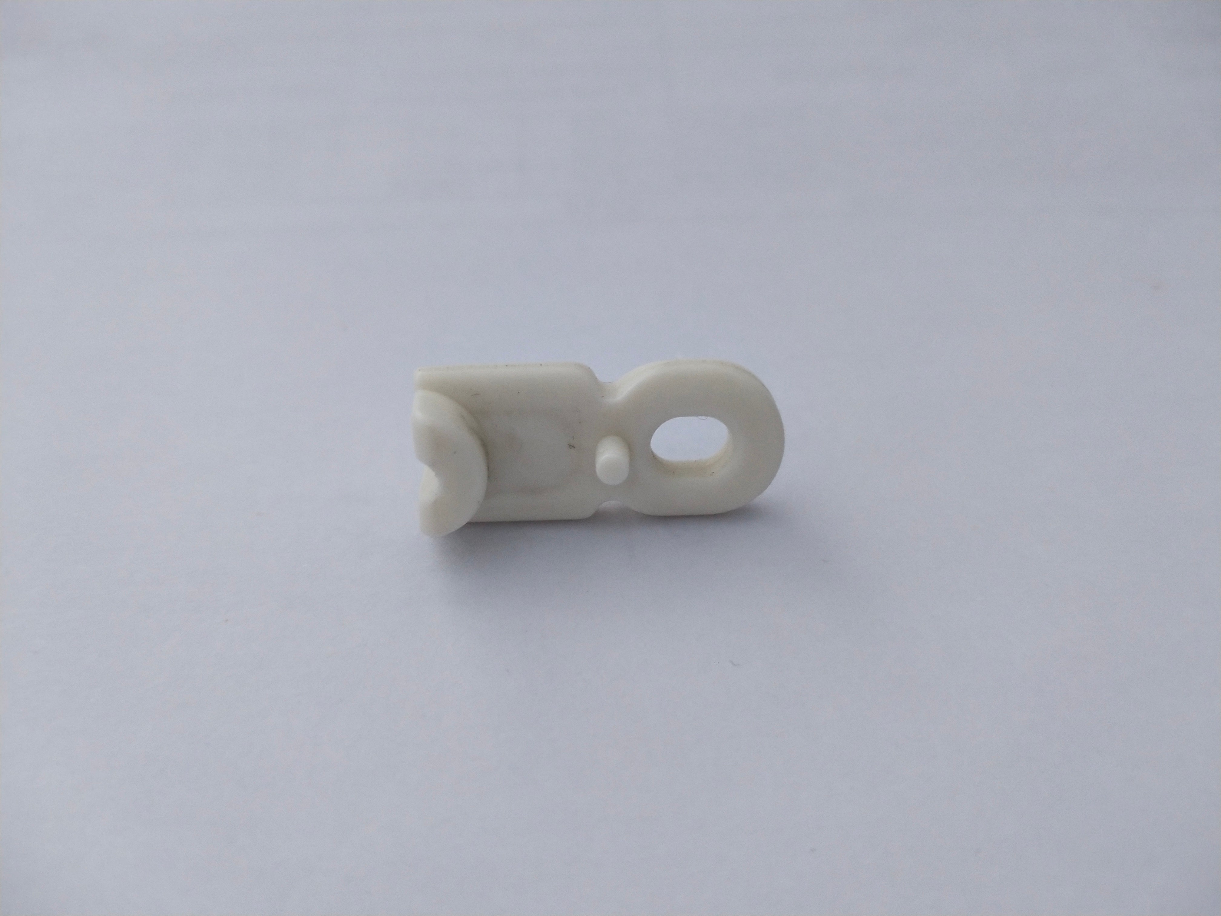 20Pcs Curtain Track Gliders Accessories Rail Runner Hooks White ABS Plastic