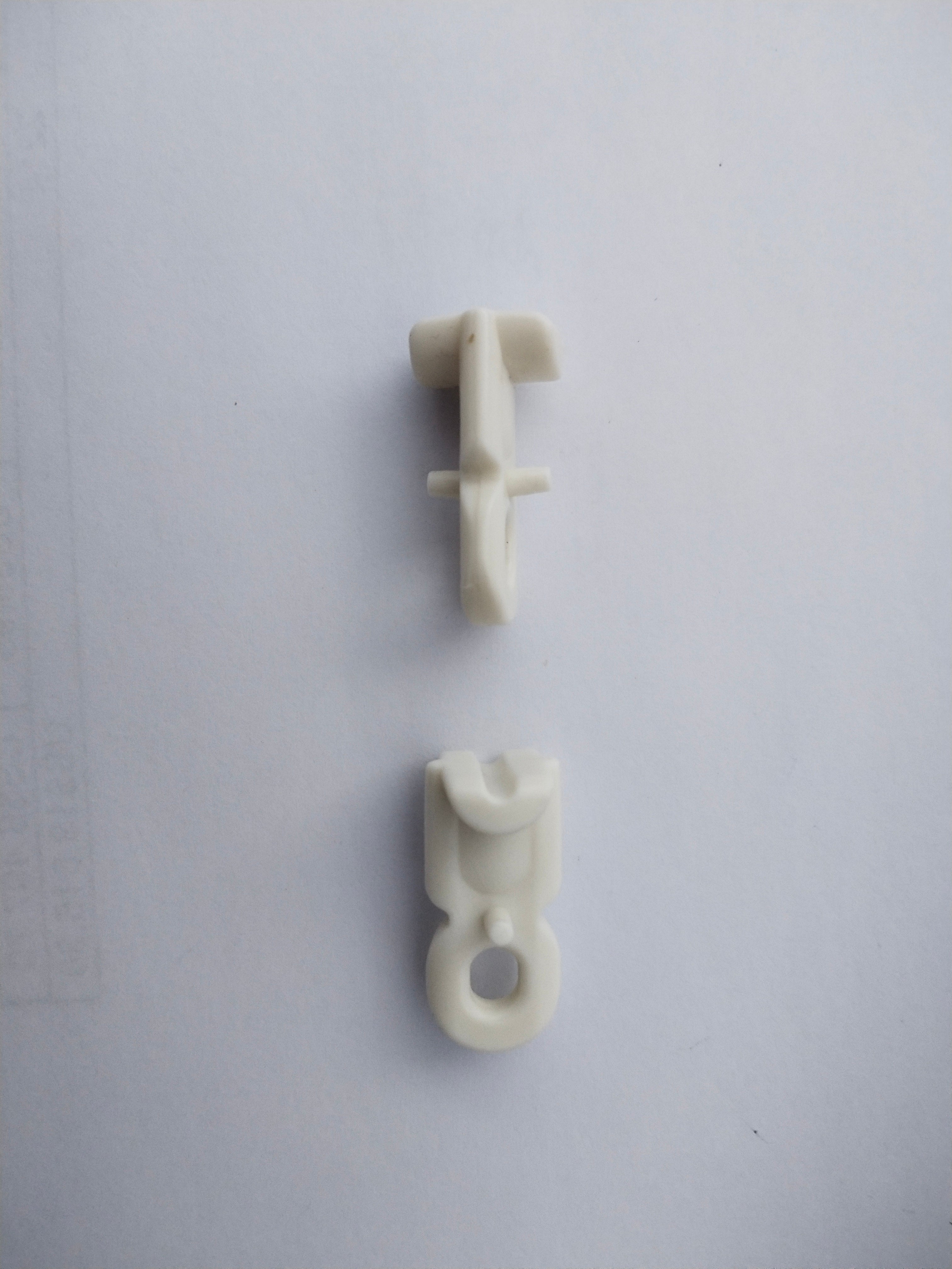 20Pcs Curtain Track Gliders Accessories Rail Runner Hooks White ABS Plastic