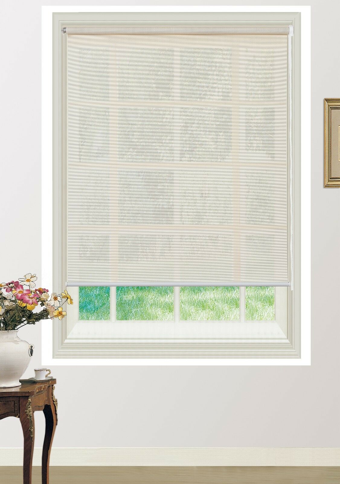 Custom Size Sunscreen Roller Blinds Sun Shade Light Filtering Made to Measure