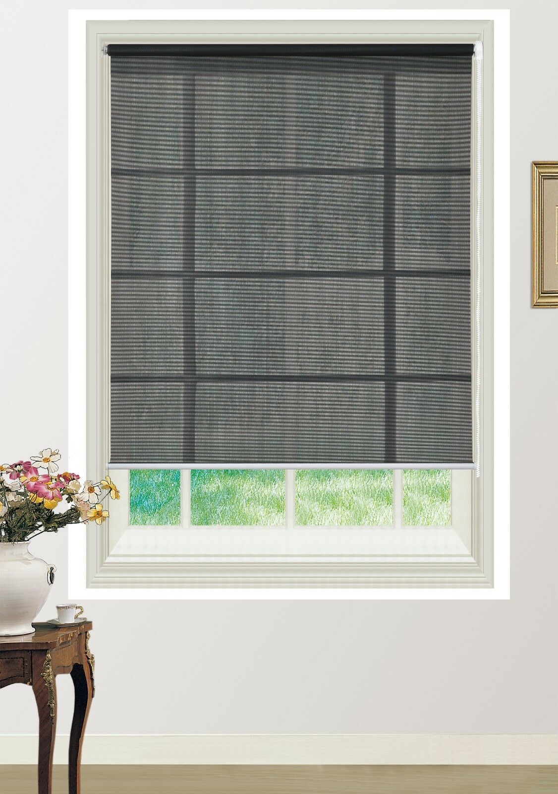 Custom Size Sunscreen Roller Blinds Sun Shade Light Filtering Made to Measure