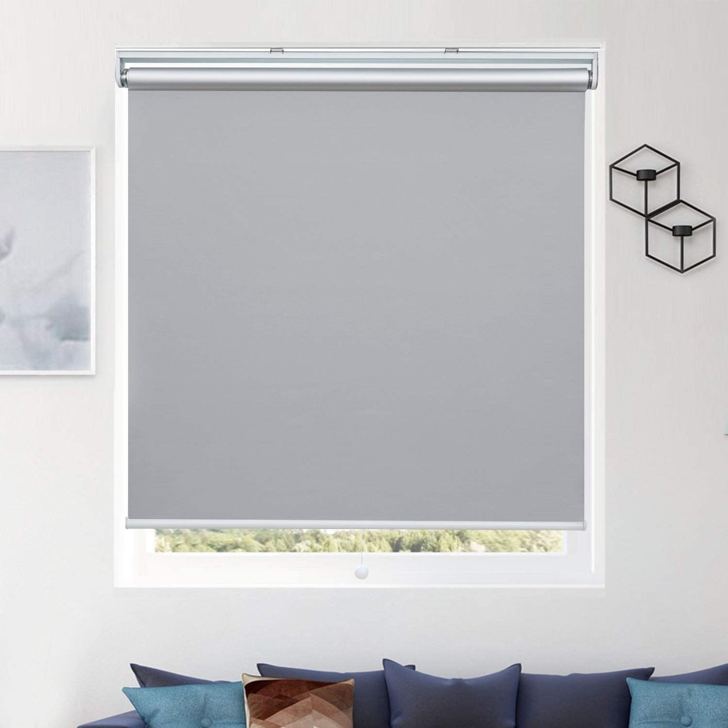 100%Blackout Roller Blinds Commercial Quality 60~210cm(W) 210/280cm(D) 6Colors