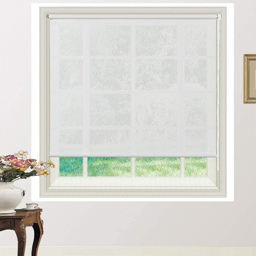 Custom Size Sunscreen Roller Blinds Sun Shade Light Filtering Made to Measure